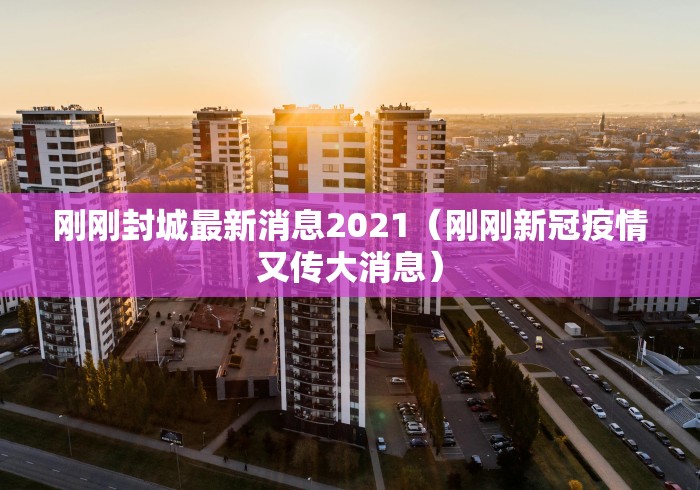 刚刚封城最新消息2021（刚刚新冠疫情又传大消息）
