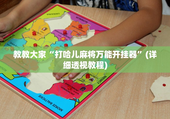 科普一下决胜麻将挂怎么弄	”(太坑了果然有挂)