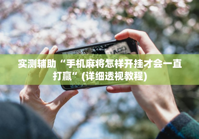 实测辅助“手机麻将怎样开挂才会一直打赢”(详细透视教程)