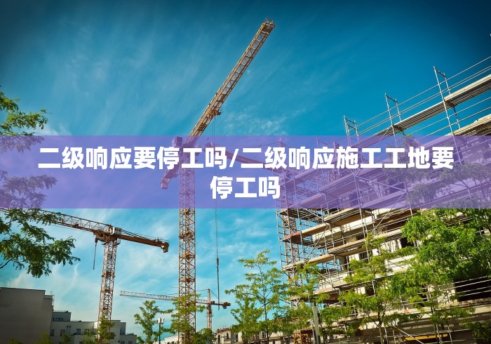 二级响应要停工吗/二级响应施工工地要停工吗