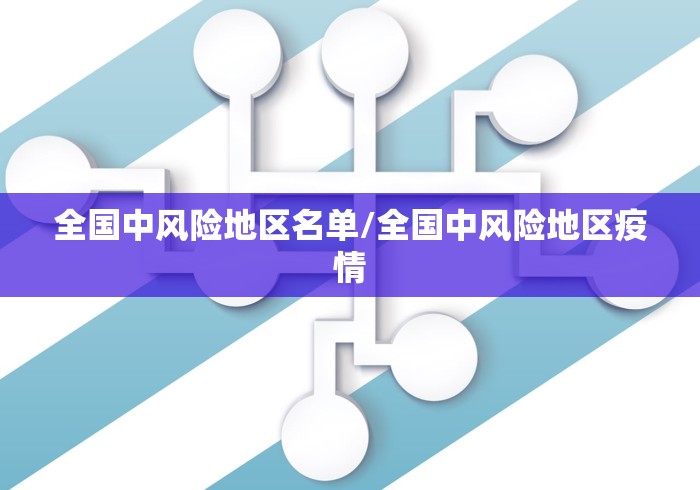 全国中风险地区名单/全国中风险地区疫情