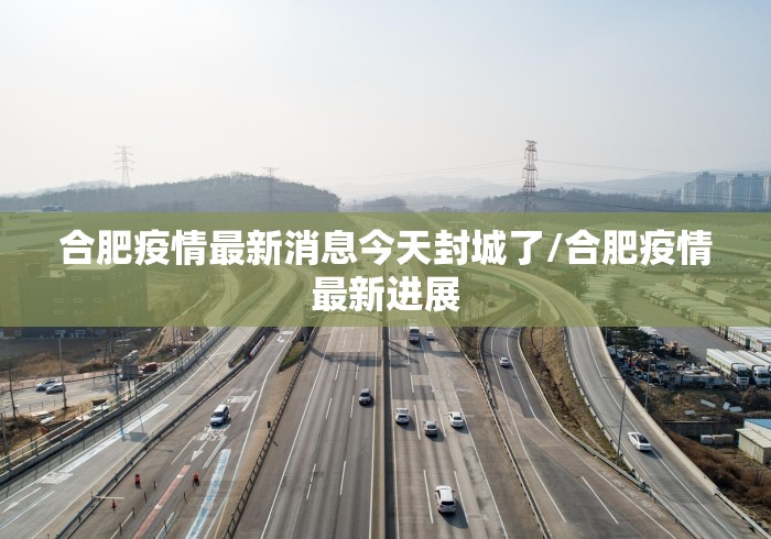 合肥疫情最新消息今天封城了/合肥疫情最新进展