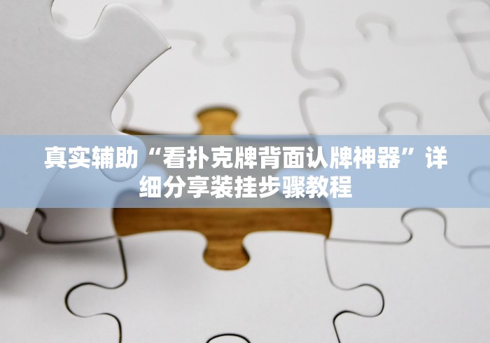 真实辅助“看扑克牌背面认牌神器”详细分享装挂步骤教程