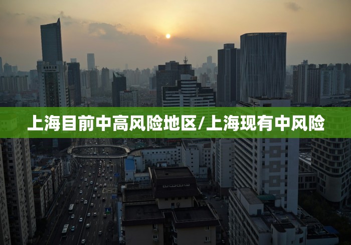 上海目前中高风险地区/上海现有中风险