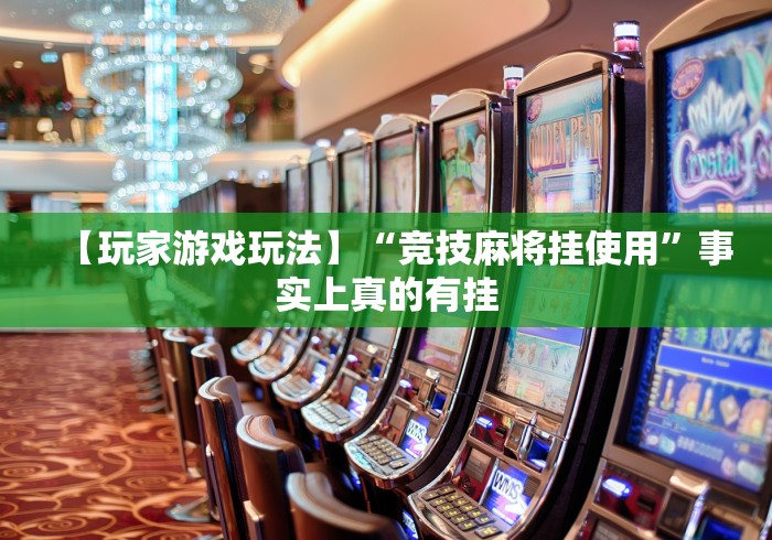 【玩家游戏玩法】“竞技麻将挂使用”事实上真的有挂