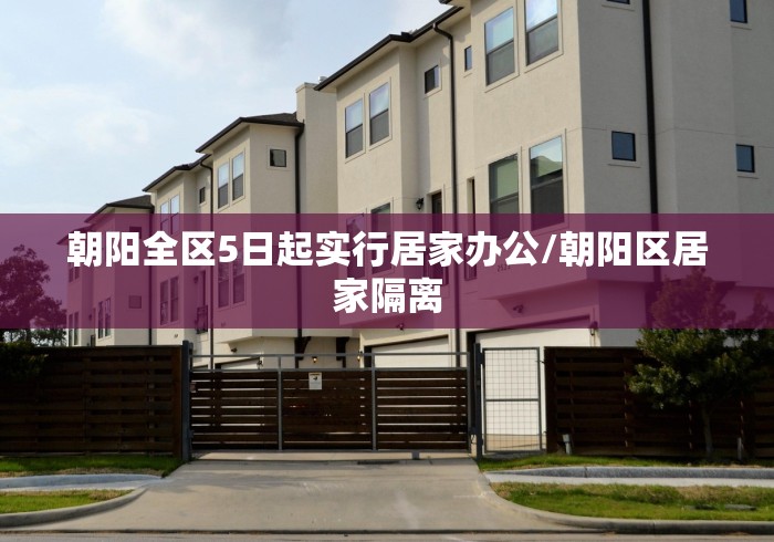 朝阳全区5日起实行居家办公/朝阳区居家隔离