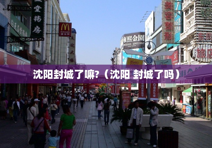 沈阳封城了嘛?（沈阳 封城了吗）